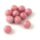 Czech Pressed Round Glass Bead - Powder Rose - 8mm