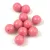Czech Pressed Round Glass Bead - Powder Rose - 8mm
