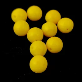 Préselt golyó gyöngy- Opaque Jonquil Luster - 8mm