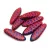 Dagger - Czech Glass Bead - Scarlet Feather Laser Cut - 5x16mm