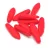 Dagger - Czech Glass Bead - Red Matt - 5x16mm