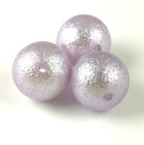 Imitation pearl acrylic round bead - Light Amethyst - 16mm