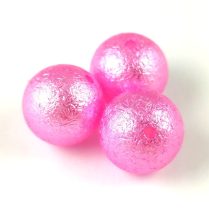 Imitation pearl acrylic round bead - Fuchsia - 16mm