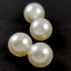 Imitation pearl acrylic round bead - Cream White - 20mm