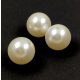 Imitation pearl acrylic round bead - Cream White - 14mm
