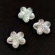 Acrylic flower bead - Crystal AB - 15x7mm