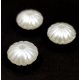 Acrylic donut bead - White Pearl - 14x8mm