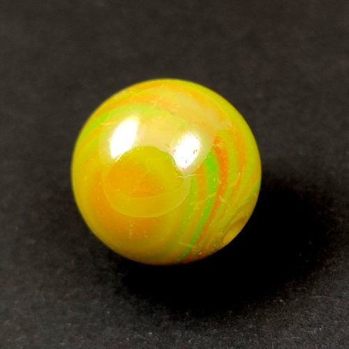 Imitation pearl acrylic round bead - Yellow Iris - 20mm