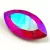 AURORA Navette - Light Siam Shimmer - 32x17mm
