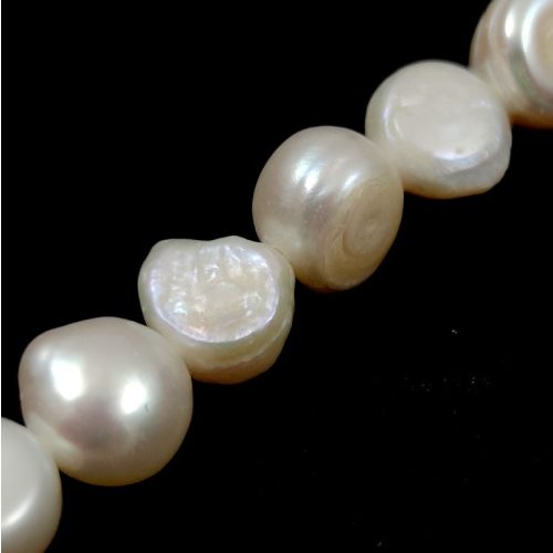 Fresh Water Cultured Potato Pearl - Cream - appr. 8 - 9 mm / appr. 43pcs