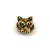 Metallic Round Bead - Panther - Antique Gold Colour - 8x13mm