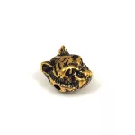 Metallic Round Bead - Panther - Antique Gold Colour - 8x13mm