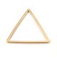 Köztes elem - fém (réz) háromszög - arany színű -  21x23mm