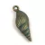 Pendant - Seashell - Green Tarnish Bronz Colour - 24x8mm