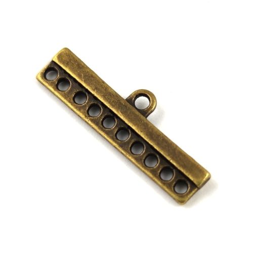 Spacer - Antique Brass Colour - 10 rows - 28mm
