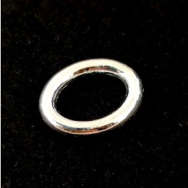 Link - oval - Silver Colour - 16 x 12.5 x 2.5mm