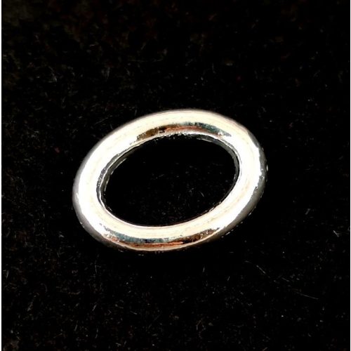 Link - oval - Silver Colour - 16 x 12.5 x 2.5mm