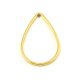 Link - Pear - Gold Colour - 11x16 mm