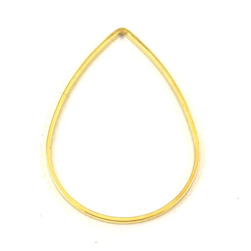 Link - Pear - Gold Colour - 17x25 mm