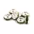 Strass Rondelle - Olivine Silver Colour - 8mm