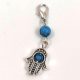 Hamza pendant with 6mm Howlite round beads and lobster clasp - 40mm