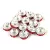 Rondelle Silver Colour - Light Siam - 6mm
