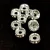 Rondelle Silver Colour - Crystal - 6mm