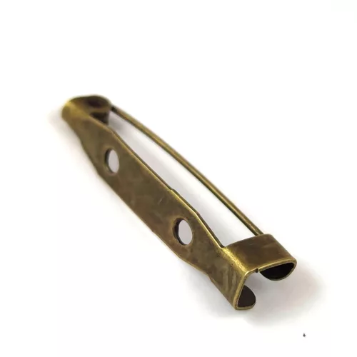 Badge Pin - Antique Brass Colour - 30x5 mm - 50pcs