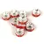 Rondelle Silver Colour - Orange - 6mm
