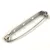 Badge Pin - Silver Colour - 40mm