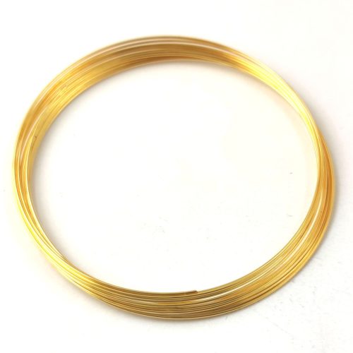 Bracelet base - memory - gold colour - 10 rings