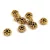 Metallic Bead - Dots - Gold Colour - 8x4mm 