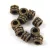 Metallic Bead - Antique Brass Colour - 6 x 4.5 mm