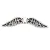 Angel Wings - Antique Silver Colour - 51 x 14 x 4 mm