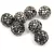 Round ball with crystals - Hematite - 10mm