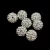 Round ball with crystals - 8mm