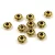 Metallic Round Bead - Ring - Antique Gold Colour - 6.5 x 3.5 mm 