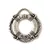 Medál -  Lifering - platina színű - 24x22mm