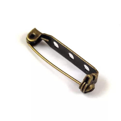 Badge Pin - Antique Brass Colour - 25x5 mm - 50pcs