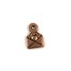 Pendant - Made with Love - Copper Colour - 10x7mm