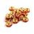 Rondelle Gold Colour - orange - 6mm