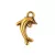 Pendant - Dolphin - Antique Silver Colour - 11x19mm