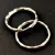 Key Ring - Hammertone - Platinum Colour - 25mm