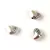 Pendant - Heart - Platinum Colour - 7x10x5mm