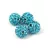 Round ball with crystals - Turquoise Blue - 10mm