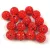 Round ball with crystals - Tangerine - 10mm