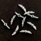 Angyalszárny - ezüst színű - 12x5mm