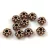 Metallic Round Bead - Dots - Antique Copper Colour - 6.5 x 4.5 mm 