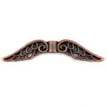Angel Wings - Antique Silver Colour - 12x3mm