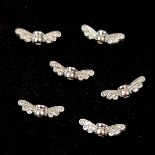  Angel Wings - Silver Colour - 14x5mm